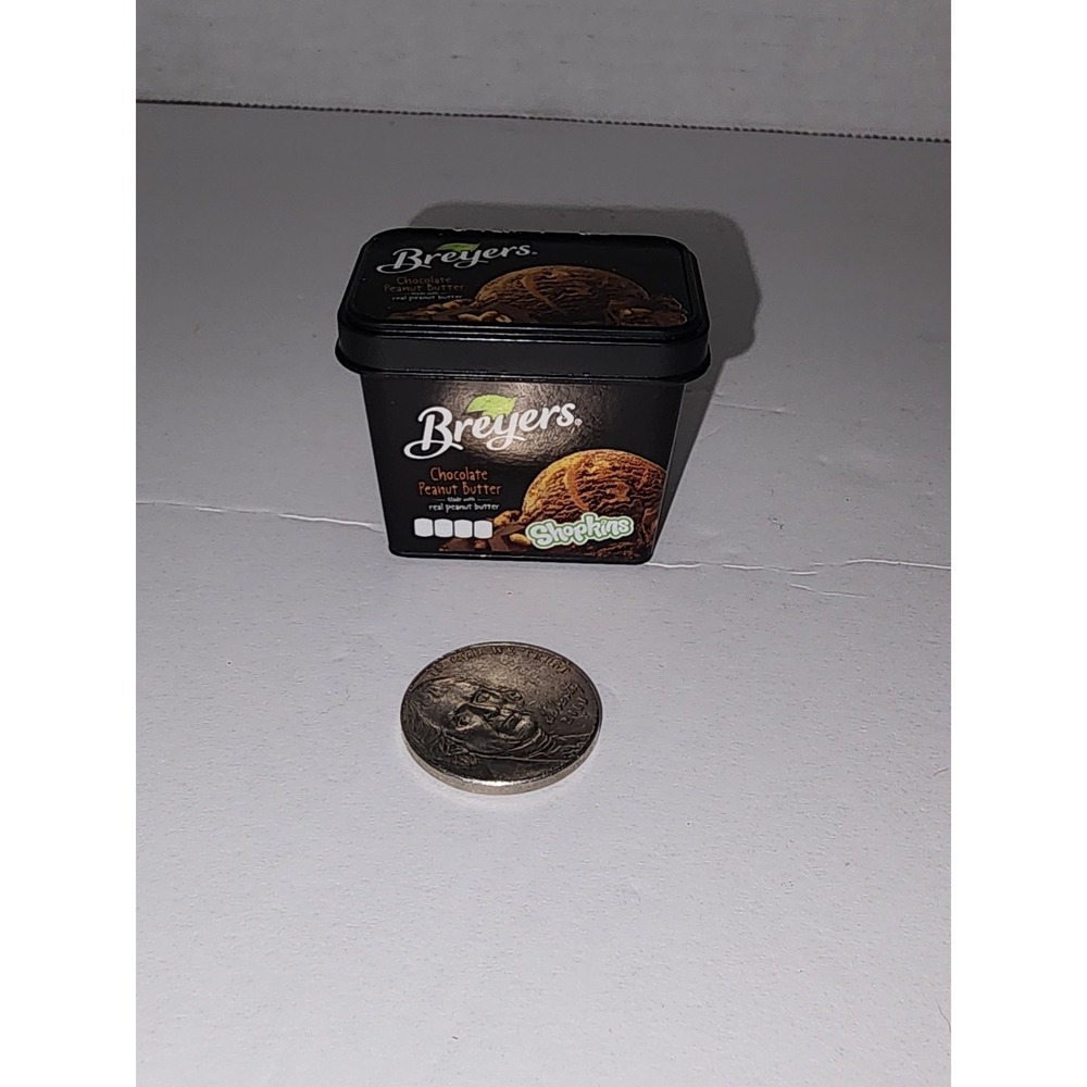 Shopkins Breyers Chocolate Peanut Butter Ice Cream Mini Toy Play‎ Kitchen